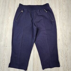 Christopher & Banks Petite Capri Pants Women's Size P/M‎ Cropped Knit